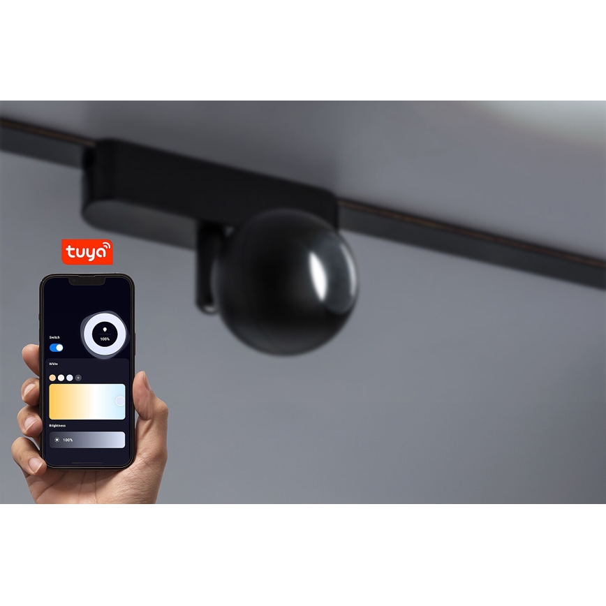 Rabalux - LED Zatemnitveni reflektor za 1-fazni tračni sistem LED/5W/24V 2700-5500K Wi-Fi Tuya črna