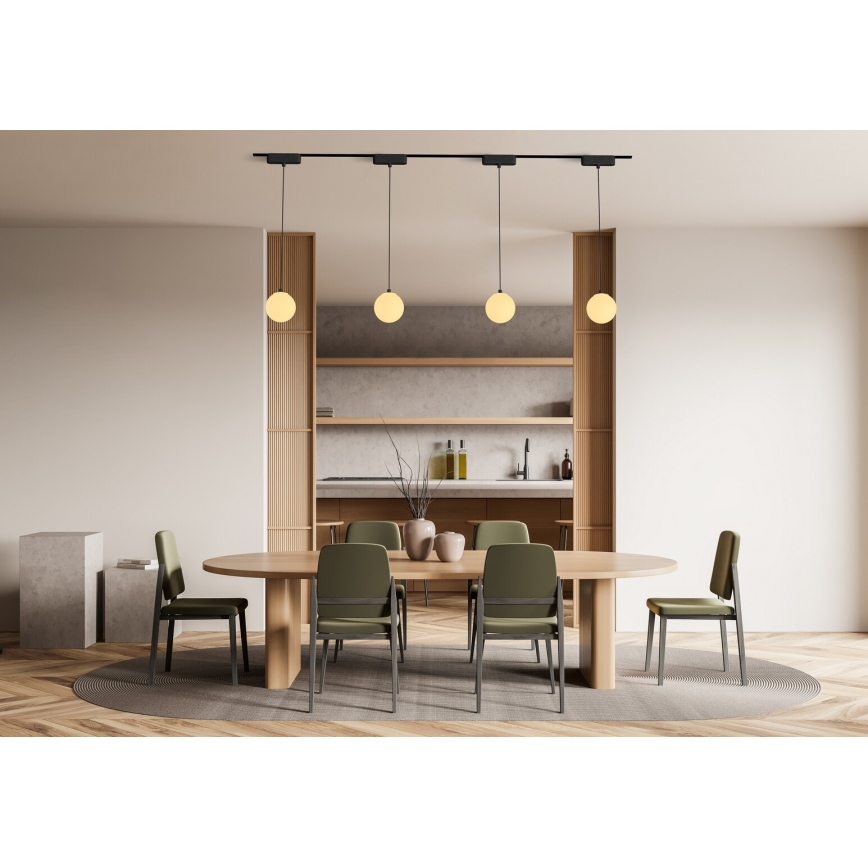 Rabalux - LED Zatemnitveni lestenec na vrvici za 1-fazni tračni sistem LED/5W/24V 2700-5500K Wi-Fi Tuya črna