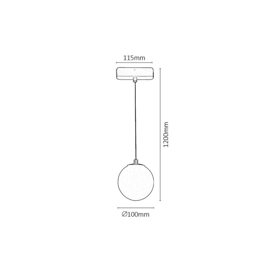 Rabalux - LED Zatemnitveni lestenec na vrvici za 1-fazni tračni sistem LED/5W/24V 2700-5500K Wi-Fi Tuya črna