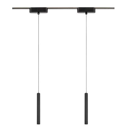 Rabalux - LED Zatemnitveni lestenec na vrvici za 1-fazni tračni sistem LED/5W/24V 2700-5500K Wi-Fi Tuya črna