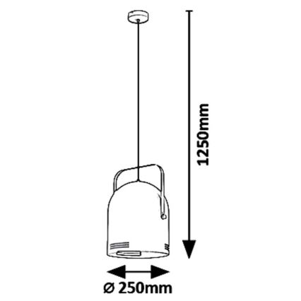 Rabalux 7016 - Lestenec na vrvici MINUET 1xE14/40W/230V