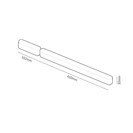 Rabalux - Napajalnik za svetila in tračni sistem 80W/230V Wi-Fi 10,2 + 41 cm črna