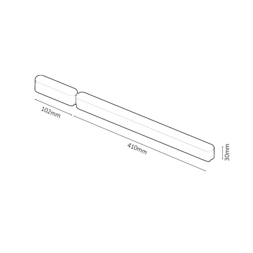 Rabalux - Napajalnik za svetila in tračni sistem 80W/230V Wi-Fi 10,2 + 41 cm črna