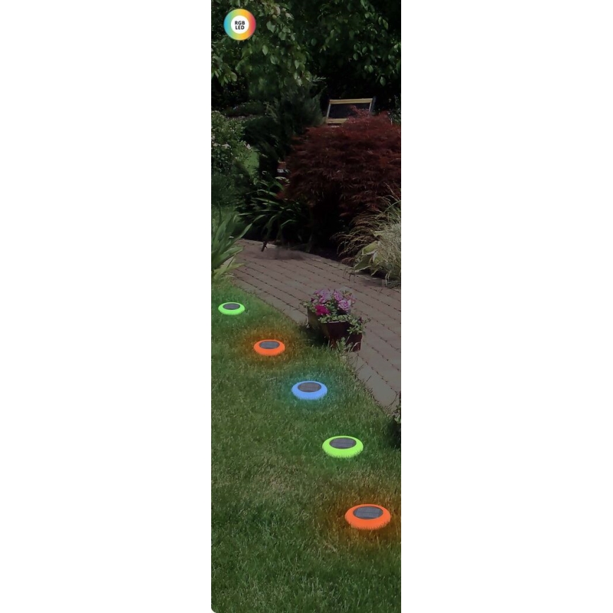 Rabalux - LED RGB Solarna svetilka LED/0,6W/3,7V IP65