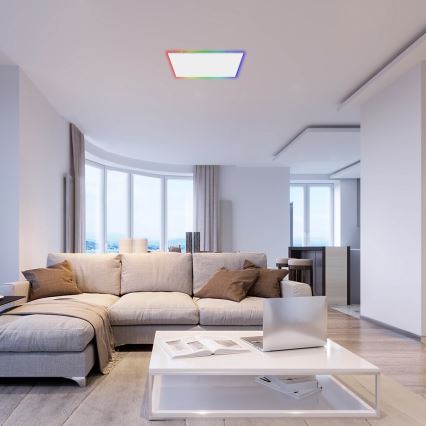 Rabalux - LED RGB Zatemnitvena stropna svetilka LED/18W/230V 3000-6500K 30x30 cm + Daljinski upravljalnik