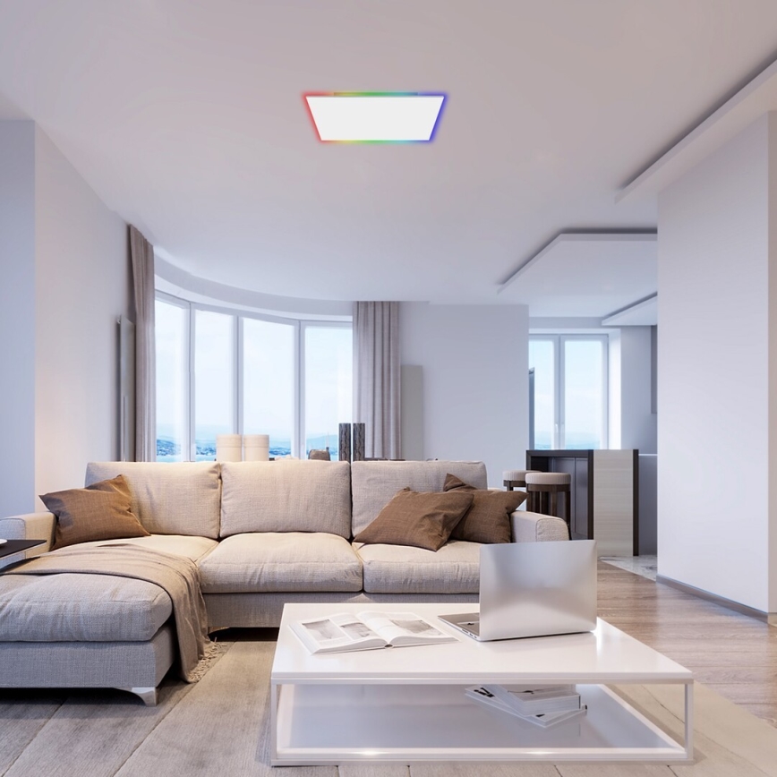 Rabalux - LED RGB Zatemnitvena stropna svetilka LED/18W/230V 3000-6500K 30x30 cm + Daljinski upravljalnik