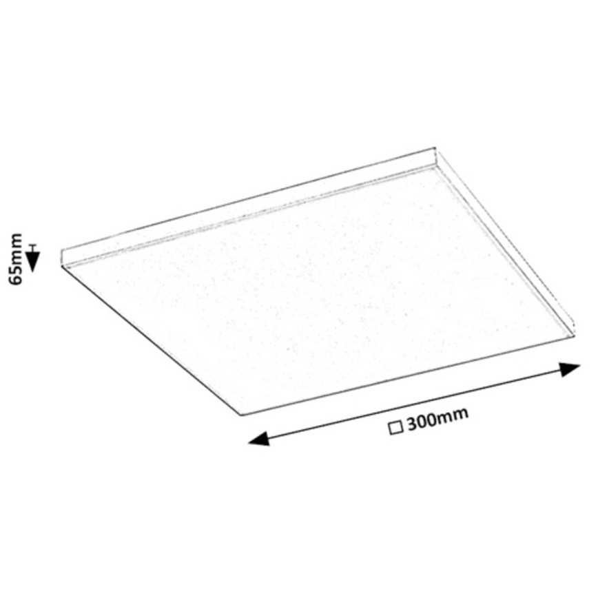 Rabalux - LED RGB Zatemnitvena stropna svetilka LED/18W/230V 3000-6500K 30x30 cm + Daljinski upravljalnik