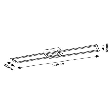 Rabalux - LED Zatemnitvena stropna svetilka LED/38W/230V 3000-6500K Wi-Fi Tuya + Daljinski upravljalnik