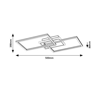 Rabalux - LED Stropna svetilka LED/40W/230V 3000K črna