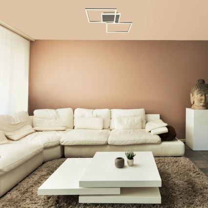 Rabalux - LED Stropna svetilka LED/40W/230V 4000K mat krom 39x50 cm