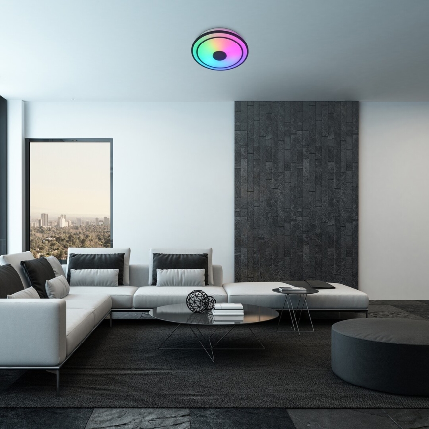 Rabalux - LED RGB zatemnljivo stropno svetilo z zvočnikom LED/24W/230V 3000-6500K + z daljinskim upravljalnikom, premer 39,5 cm
