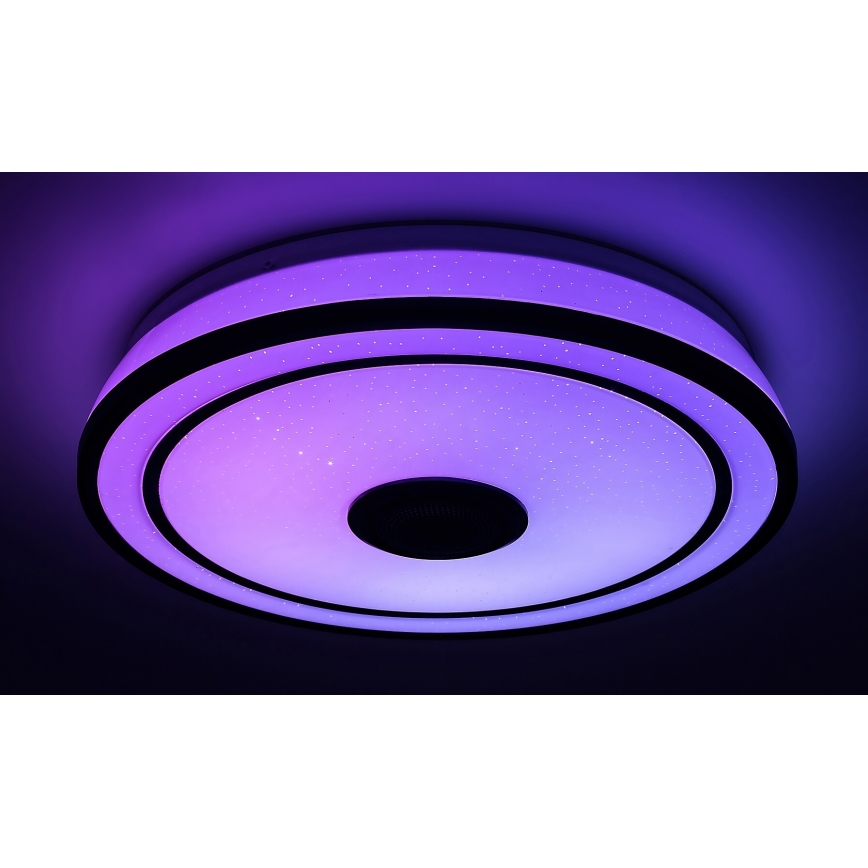 Rabalux - LED RGB zatemnljivo stropno svetilo z zvočnikom LED/24W/230V 3000-6500K + z daljinskim upravljalnikom, premer 39,5 cm