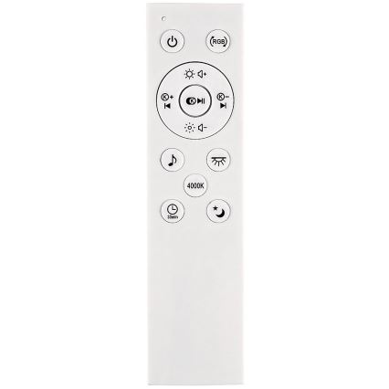 Rabalux - LED RGB zatemnljivo stropno svetilo z zvočnikom LED/24W/230V 3000-6500K + z daljinskim upravljalnikom, premer 39,5 cm