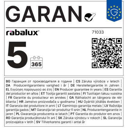 Rabalux - LED stropna svetilka LED/40W/230V 3000/4000K, premer 57,5 cm