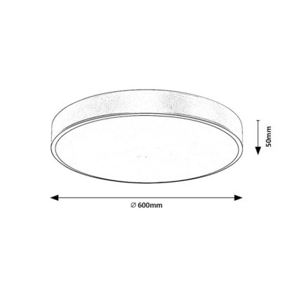 Rabalux - LED Zatemnitvena stropna svetilka LED/60W/230V 3000-6000K + Daljinski upravljalnik