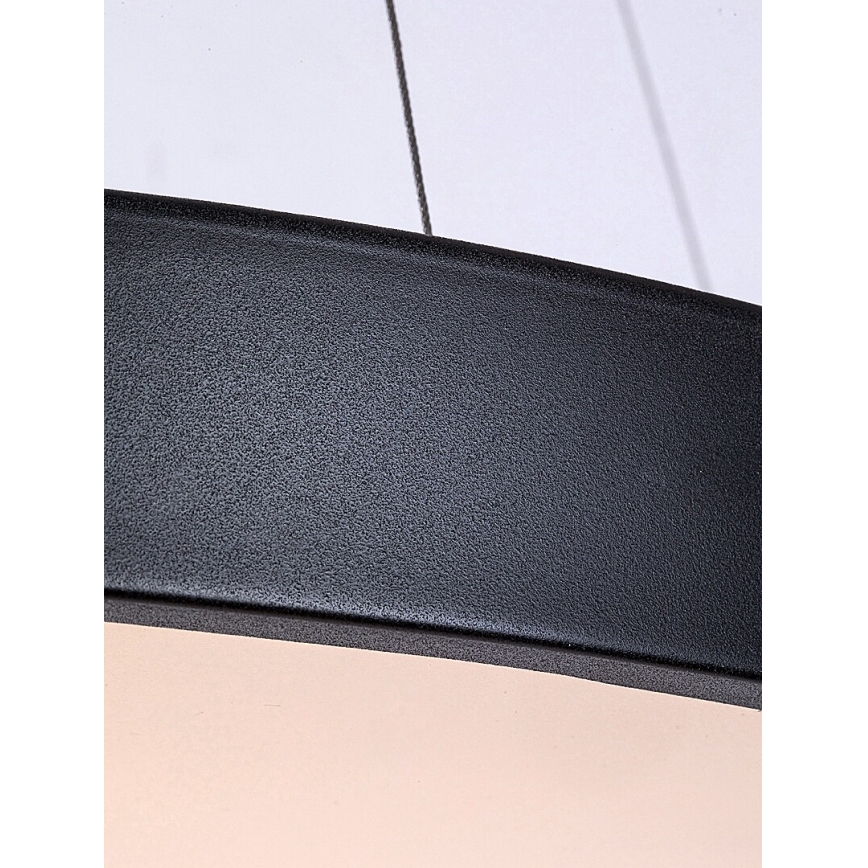 Rabalux - LED Zatemnitveni lestenec na vrvici LED/60W/230V 3000-6000K črna + Daljinski upravljalnik