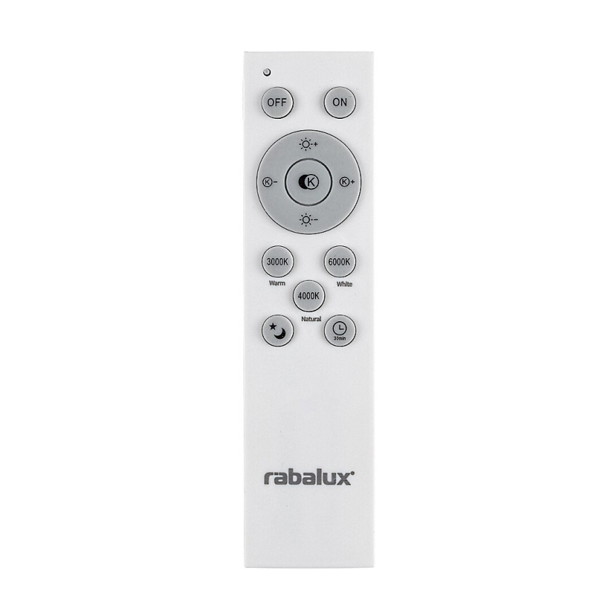 Rabalux - LED Zatemnitveni lestenec na vrvici LED/60W/230V 3000-6000K črna + Daljinski upravljalnik
