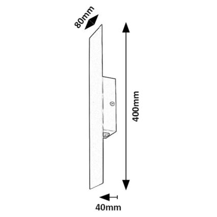 Rabalux - LED Stenska svetilka LED/6W/230V 3000K črna