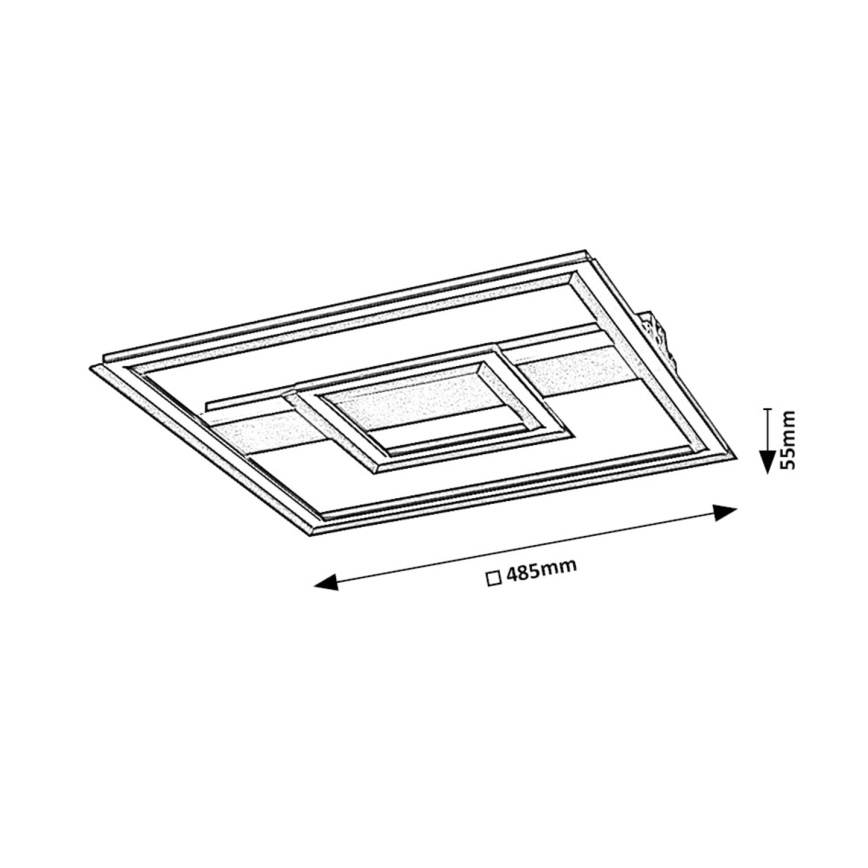Rabalux - LED Stropna svetilka LED/48W/230V 3000K črna
