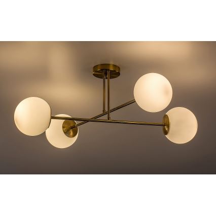 Rabalux - Lestenec na drogu 4xE27/35W/230V zlata
