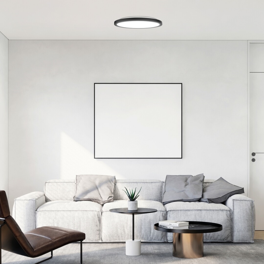 Rabalux - LED Stropna svetilka LED/24W/230V 3000/4000/6000K pr. 29 cm črna
