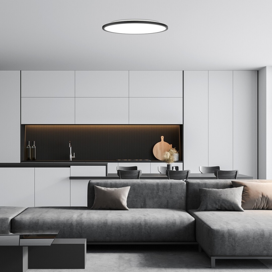 Rabalux - LED Stropna svetilka LED/36W/230V 3000/4000/6000K pr. 50 cm črna