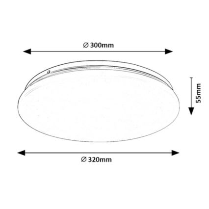 Rabalux - LED Stropna svetilka LED/18W/230V 3000K 32 cm