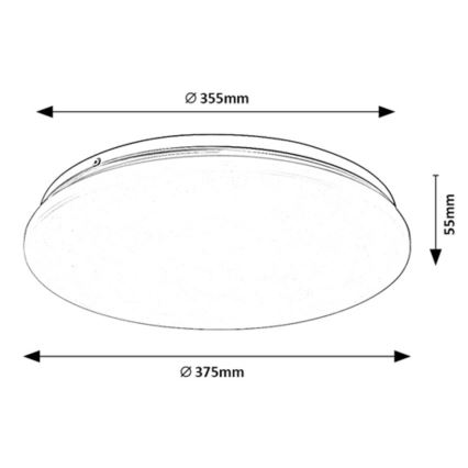 Rabalux - LED Stropna svetilka LED/24W/230V 3000K 37 cm