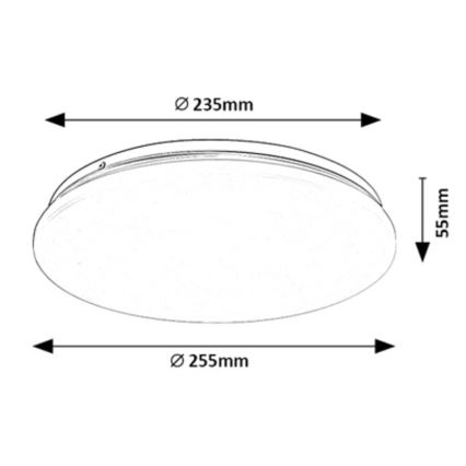 Rabalux - LED Stropna svetilka LED/12W/230V 4000K 25 cm