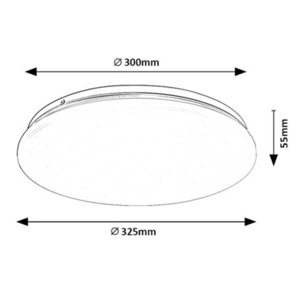 Rabalux - LED Stropna svetilka LED/18W/230V 4000K 32 cm