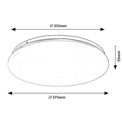 Rabalux - LED Stropna svetilka LED/24W/230V 4000K 37 cm