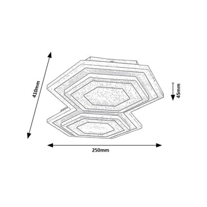 Rabalux - LED Stropna svetilka LED/44W/230V 3000/6000K