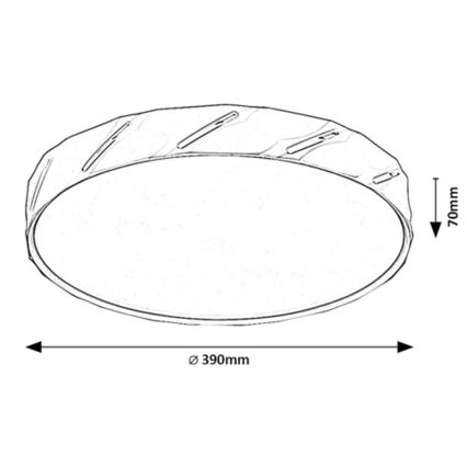 Rabalux - LED Stropna svetilka LED/25W/230V 3000K bela pr. 39 cm