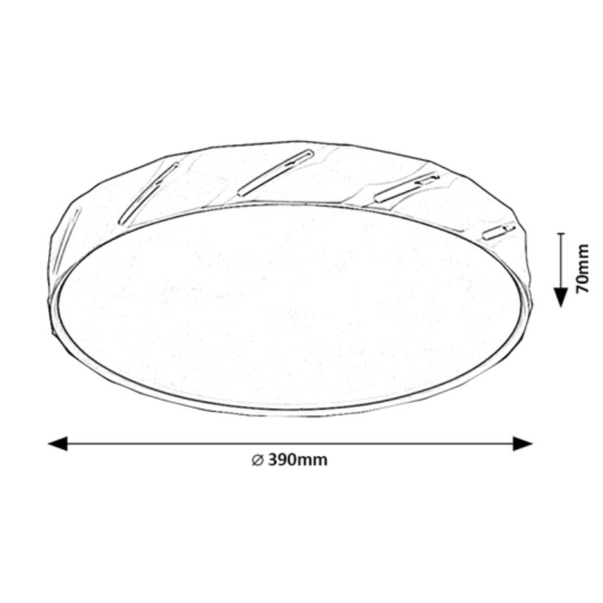 Rabalux - LED Stropna svetilka LED/25W/230V 4000K pr. 39 cm črna