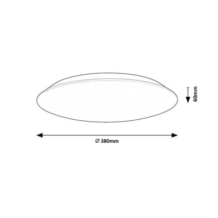 Rabalux - LED Stropna svetilka LED/24W/230V 4000K 38 cm