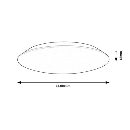 Rabalux - LED Stropna svetilka LED/45W/230V 4000K 48 cm