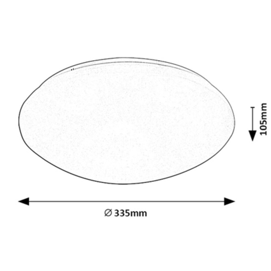 Rabalux - LED Stropna svetilka s senzorjem LED/18W/230V IP44 4000K pr. 33,5 cm