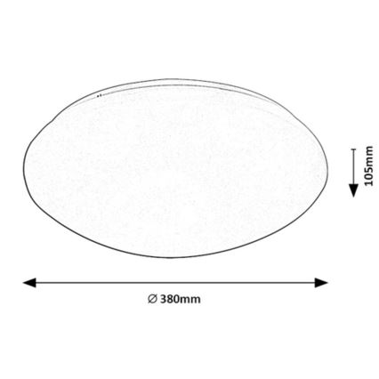 Rabalux - LED Stropna svetilka s senzorjem LED/24W/230V IP44 4000K