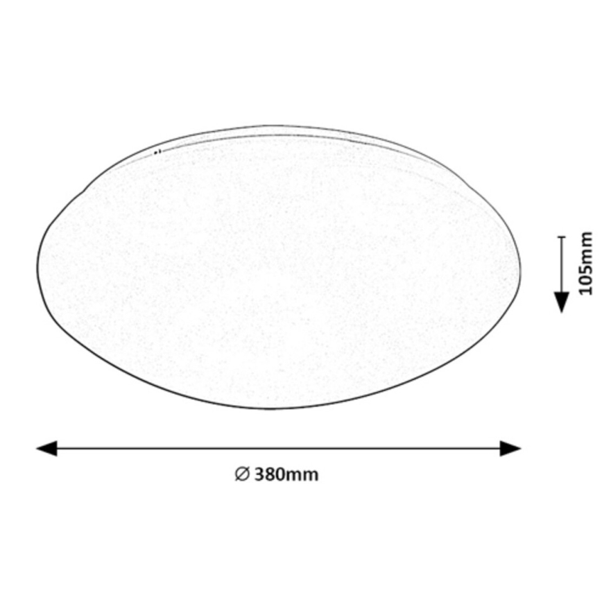 Rabalux - LED Stropna svetilka s senzorjem LED/24W/230V IP44 4000K