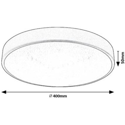 Rabalux - LED Stropna svetilka LED/24W/230V 4000K pr. 40 cm