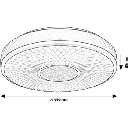 Rabalux - LED Stropna svetilka LED/24W/230V 4000K pr. 39 cm