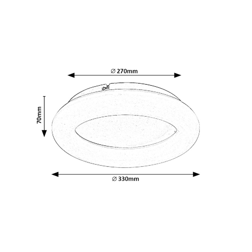Rabalux - LED Stropna svetilka LED/24W/230V 4000K pr. 33 cm bela