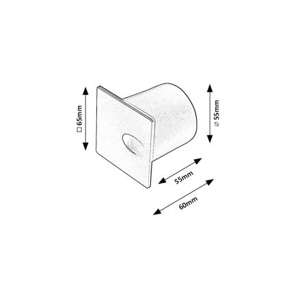 Rabalux - LED Zunanja stopniščna svetilka LED/3W/230V IP54 3000K črna