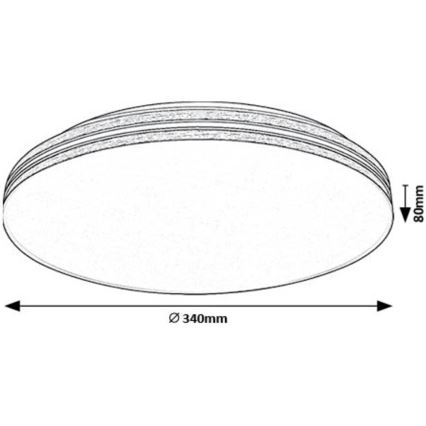 Rabalux - LED Stropna svetilka LED/18W/230V 4000K pr. 34 cm