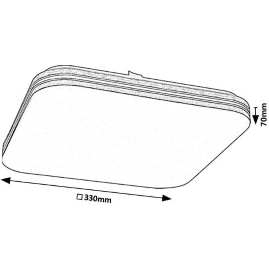 Rabalux - LED Stropna svetilka LED/18W/230V 4000K 33x33 cm