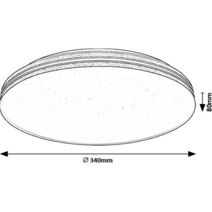 Rabalux - LED Stropna svetilka LED/18W/230V 3000K pr. 34 cm