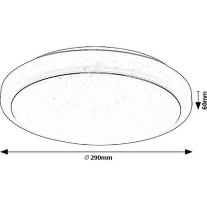 Rabalux - LED Stropna svetilka LED/12W/230V 3000K pr. 29 cm