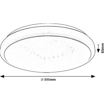 Rabalux - LED Stropna svetilka LED/18W/230V 3000K pr. 33 cm