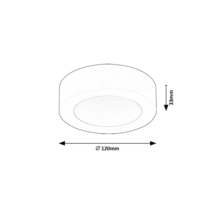 Rabalux - LED Stropna svetilka LED/7W/230V 4000K pr. 12 cm bela
