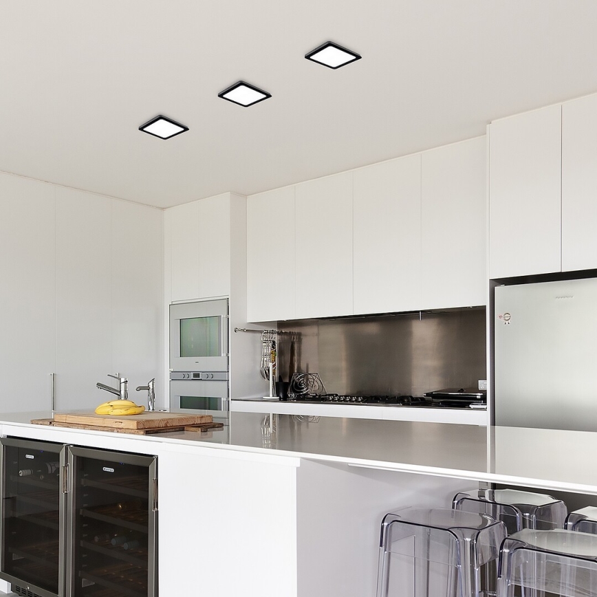 Rabalux - LED Stropna svetilka LED/15W/230V 4000K 16x16 cm črna